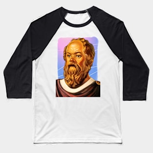 Ancient Philosopher Socrates illustration Baseball T-Shirt